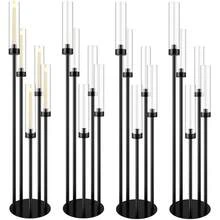 5-Arm Floor Candle Holder, 42.5 Inches Tall, Black Metal Candelabra, Suitable For Christmas, Wedding, Home Decor, Halloween Party Decoration - Black - View 10