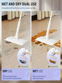1 Quick Spin Mini Mop With 360° Rotating Head And Portable Push Handle, Easy-Twist Polyester Mop For Glass And Wall Cleaning High-Quality Stainless Steel Flat Mop With Automatic Cloth Clip - 36 Inch Removable Handle, 360° Slim Head, Suitable For Easy Cleaning Of Kitchen, Living Room, Bedroom, Bathroom Floors, Walls, Glass.