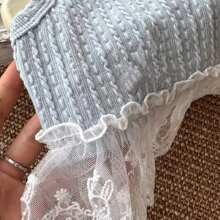 Frühlings- und Sommer-Spitze-Prinzessin Trägertop-Kleid für kleine Hunde, sortierte Stofftexturen, Hunde/Katzen Kleidung