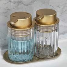 Dispensador de Espuma de Jabón para Manos Botella de Espuma Contenedor de Lavado de Manos Diseño de Espuma Dispensador Decoración de Encimera - claro - Ver 1