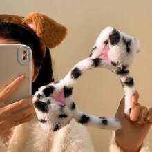 1 Stück süßer Hund Ohren Haarreif, Cartoon Tupfen Welpen Haarspange, niedliches Haustier Hund Haaraccessoire