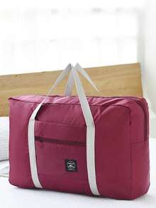 1 Piece Large Capacity Portable Travel Bag, Summer Travel Bag, Multi-Functional Luggage Storage Bag, Spacious Portable Travel Bag, Waterproof Storage Bag, Beach Bag, Cosmetic Bag, Toiletry Bag, Makeup Organizer For Makeup Pens, Eyeshadow, Mirror, Eyeliner, Lip Gloss, Skincare Products, Toothbrush, Toothbrush Cup, Soap, Shampoo, Comb, Watch, Phone, Necklace, Jewelry, Digital Products, Storage