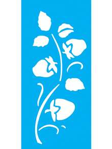 Strawberry Fruit Stencil 7x15 Oops 1969