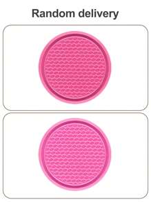 1pc/2PCS Car Cup Coaster, Cup Holder Insert Coasters,Universal Auto Non-Slip Cup Holder Embedded In Ornaments Silicone Coaster, Car Interior Accessories Mat,7cm/2.75 Inch Soft Rubber Pad Set Round Auto Drink Coaster Car Interior Accessories