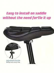 1/2pcs [Shock Absorption | Breathable] Breathable 3D Comfortable Bicycle Seat Cushion Cover | With Shock Absorption | Ideal For Road Bikes And Mountain Bikes