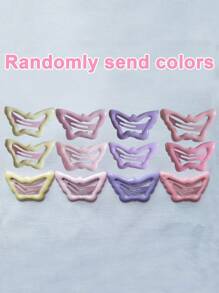 100 piezas/50 piezas/20 piezas/10 piezas/4 piezas Pinzas de cabello metálicas lindas para niñas en varios colores de la moda clásica de dopamina, adecuadas para la vida diaria, flequillo, moño, decoración de estilo, hermosos regalos para niñas, todo el año, color aleatorio.