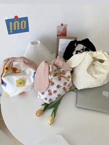 1 süße tragbare Kaninchen-Ohr Lunch-Tasche, Cartoon frisch Bento Lunch-Tasche, tragbare modische Campus-Stil Bento-Tasche, Arbeits-Bento Aufbewahrungstasche, Outdoor Picknick Party Lunch-Box-Tasche, süßes Kaninchen-Ohr Design ist leicht zu tragen, wiederverwendbare Lunch-Tasche, ohne Lebensmittelkontakt, leicht und kompakt, ein Muss-haben-Artikel für die Schulsaison, es ist ein perfektes Geschenk für Familie und Freunde!