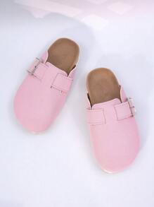Un paio di pantofole di moda unisex per bambini, di colore unito, traspiranti, leggere e versatili, adatte sia per l'interno che per l'esterno, spiaggia, adatte per tutte le stagioni