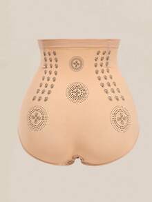 1 Pc Seamless Shaping Panties High Waist Tummy Control Underwear Slimming Butt Lifter Waist Trainer Body Shaper Panties Women Shapewear Bottoms Sheath Flat Belly Woman Lingerie Briefs - Beige - View 11