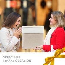 New Collapsible Fabric Storage Cub 11x11 Cube Storage Bins, 4 Pack Closet Baskets Box  Dl For Anizing, Shelf, Toys, Clos, Home, Ice, Nursery (Beige&) - Beige /  Cube - 11"x11"x11" - View 8