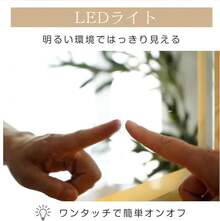 Fkstyle ドレッサー おしゃれ テーブル 鏡台 椅子 スツール セット 収納 LED ライト デスク 化粧台 メイク コスメ - ホワイト - チェックする 6