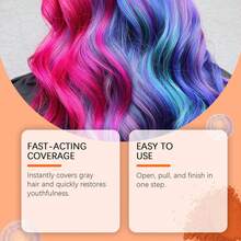 Hoegoa Hair Powder Cake One Swipe Color Change Easy Hair Color Natural Coverage Convenient Party Hair Powder Cake - Green - View 2