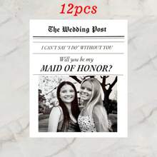 4/8/12pcs Customized Wine Bottle Waterproof Black And White Style Photo Text Stickers, Customized Party Stickers, Your Own Party Stickers, Perfect Choice For Friends, Family, Parties, And Events Cute, Adorable, Unique, Customized, For Friend, Boyfriend, Friends, For Anniversaries, For Birthdays, For Weddings, For Graduation, For Housewarming