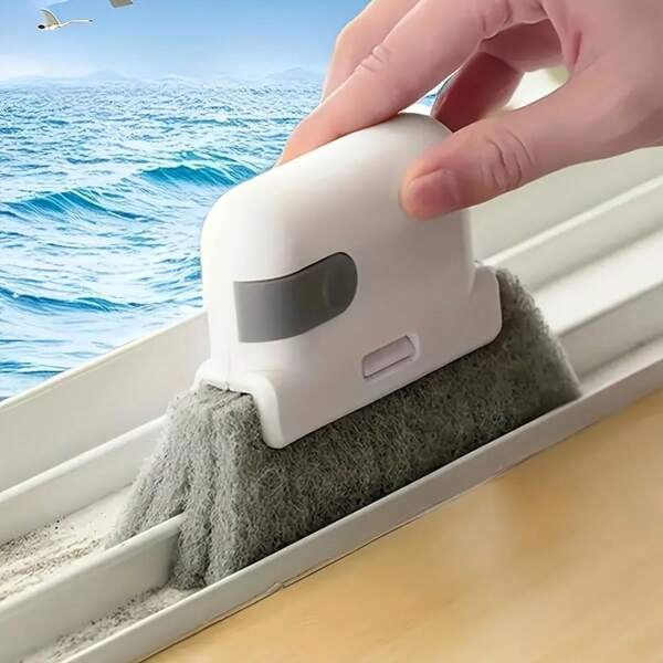 1pcs Universal Door And Window Track Cleaning Brush - Easy To Clean Frames And Small Gaps, Cleaning Tools, Cleaning Supplies, Commercial Cleaning Supplies