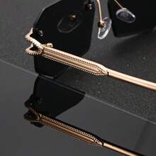 1 Stück Vintage Boho-Stil Elegante Street-Fashion Unisex Sonnenbrille, lässiger Stil geeignet für verschiedene Anlässe in jeder Jahreszeit