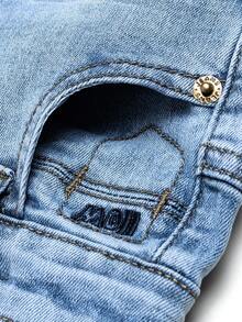 Celana Pendek Denim Anak Muda - Medium Wash - View 6