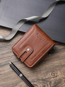 SHABILI Men's Casual Retro Wallet With Card Slots For Men Wallet Mini Wallet Purse Wallet Men Wallet Leather Small Wallet Wallet - Brown - View 1