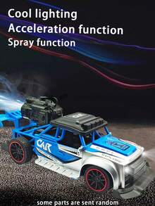 5-Channel Wireless Remote Control Toy Car With Spray & Lights & Music,Drifting Car Toys,3 Colors: Blue, Green, Orange