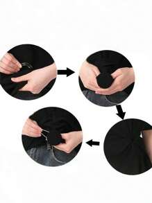 1/3/6 Piezas Clips de Vestido de Moda para Mujer, Clips para Camisa, Clip Cinturón de Cintura, Clips Corsé Invisible, Combinación de Anillo Circular