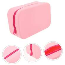 大容量化妆包便携式防水旅行洗漱包办公桌珠宝化妆品零钱包手机袋，简约硅胶收纳包，房间装饰，包，化妆包，梳妆台，旅行，化妆包，旅行必需品，收纳袋，收纳，旅行必需品，化妆品收纳袋，化妆包，化妆品收纳袋，收纳袋，洗漱包，办公桌收纳袋，化妆包，化妆袋，化妆品收纳，梳妆配件，化妆袋，化妆包 - 彩色 - 查看 3