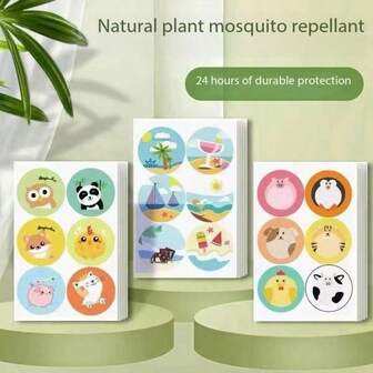 180pcs Cartoon Animal Essential Oil Stickers, Suitable For Children In Summer