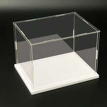 Display Case For Collectibles Assemble Clear Acrylic Box Alternative Glass Case For Display Action Figures Home Storage & Organizing Toys - White - View 2