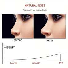 Clip nasal de silicona moldeador, herramienta de belleza para dar forma al puente de la nariz unisex, reutilizable, cómodo, elevador y realzador nasal para enderezar la nariz