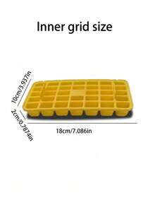 1pc One-Touch Ice Cube Tray, Easy Release Ice Cube Maker, Home Use Fast Freezing Ice Cube Storage Box - Multicolor - View 6