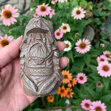 1 pieza Estatua del dios pagano, personaje de magia de la mitología nórdica, esculpido a mano en resina, decoración de escritorio para el jardín o patio trasero