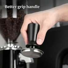 Prensador de café espresso de 58mm 53mm 54mm 51mm con resorte calibrado de acero inoxidable - 58 mm - Ver 4
