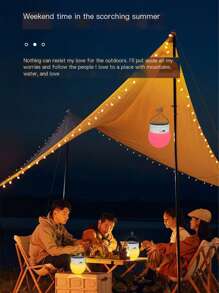 Outdoor Lantern, Waterproof, 4 Lighting Modes, USB Rechargeable & Solar Powered, Battery Powered Camping Light For Indoor & Outdoor Decoration - House, Patio, Balcony, Bar