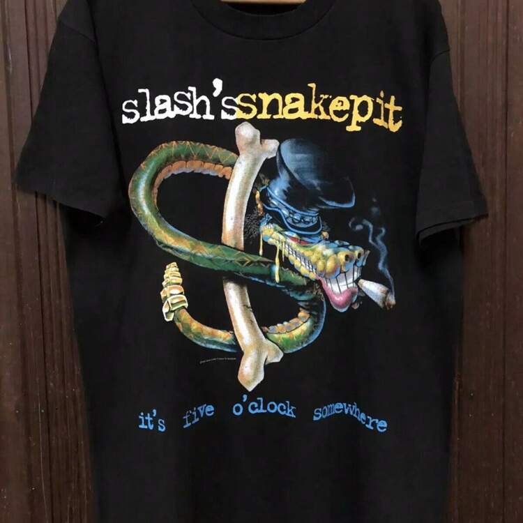 Slash's Snakepit Tシャツ Slash's Snakepit - It's Five O'Clock Somewhere - American