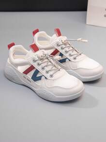 Women's White Sneakers, Spring/Summer 2022 New Korean Fashion Versatile Casual Shoes, Flat Inspo Breathable Mesh Hollow Anti-Skid Platform Comfy Soft Bottom Sport Sandals
