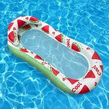 1 pieza Flotador inflable con forma de sandía de material PVC, adecuado para fiestas en la piscina