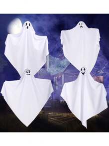 Halloween Ghost Hanging Decorations, White Mini Ghost Hanging Decor For Halloween Atmosphere, Halloween Party Decorations, Halloween Night Decor