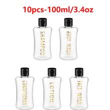 15/5/10pcs Travel Bottles With Flip Cap Clear Plastic Travel Size Containers Portable Leak Proof Squeeze Bottle Refillable Empty Cosmetic Containers For Liquid Shampoo Lotion Equipped With Waterproof Labels Very Easy To Pack And Travel Thanksgiving, Halloween, And Christmas Are Applicable