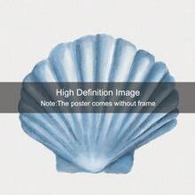 3 套无框蓝色夏季海岸墙艺术海报帆布印刷简约贝壳珊瑚海星航海海洋海滩别墅装饰画适用于公寓、客厅、卧室、现代家居装饰 - 彩色 - 查看 5