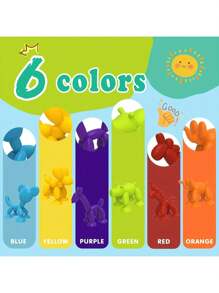 Interactive Silicone Suction Cup Animal Toys For Kids Sensory Play & Travel-Friendly - Ideal For Birthday - Assorted Colors