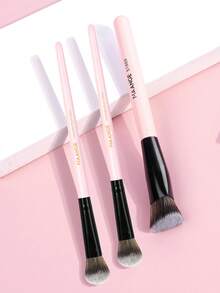 MAANGE 1pc/3pcs Triangle Brush, Portable Smudge Cosmetic Brush Makeup Brush With Foundation Brush Blush Brush Loose Powder Brush Contour Brush Highlighter Brush Makeup Tools Gift For Women & Girl Travel Makeup Brush ,Foundation Brush,Concealer Brush,Blush Brush,Contour Brush,Blush Brush,Bronzer Brush,Powder Brush,Foundation Brush,Blush Brush,Giveaways - 粉色 - 查看 9