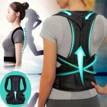 Adult Unisex Posture Corrector Brace, Adjustable Upper Back Support For Clavicle, Neck, Back And Shoulder, Suitable For Men And Women To Improve Posture