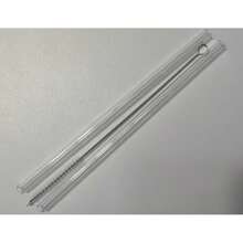 1 件透明玻璃杯，带条纹图案盖和吸管，便携简约风格杯，可盛水、茶或咖啡，具有极具吸引力的 ins 风格；圆形，容量为 350/600 毫升，还有吸管和吸管刷可供选择 - 無色 - 查看 15