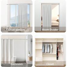 New Shower Curtain Rod, 1" Diameter Heavy Duty Tension Shower Rod, Non Slip Adjustable 28-46 Inch No Drilling Shower Curtain Rods Spring Tension For Bathroom, Shower Stall, No Rust, Nickel - 拉絲鎳 28-46 英寸 - 查看 7