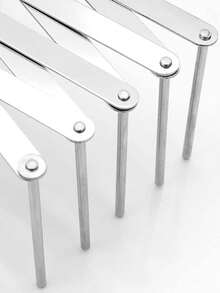 Retractable Stainless Steel Bowl, Plate, And Pot Lid Rack, Also Suitable For Steamer Rack, Adjustable Pot Lid Organizer, Cabinet, Cutlery Cabinet - Silver - View 8