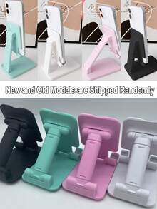 Este suporte de mesa dobrável para celular é perfeito para assistir TV, estudar e trabalhar. É portátil, está disponível em quatro cores e é uma ótima opção de presente de aniversário. - Multicolorido - Ver 1