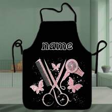 Customized Text/Name, [Creative Beauty Apron] Adjustable Polyester Beauty Apron | Designed For Professional Gardeners And Beauty Therapists With Creative Paw Print Design