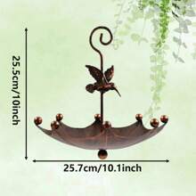 1pc Metal Bird Feeding Bath Bowl, Decorative Ground Stand For Garden, Yard, Lawn, Suitable For Backyard Birdbath, Bird Feeding, Gift For Parents, Friends Room Decor Bedroom Decor Home Decor Wall Decor