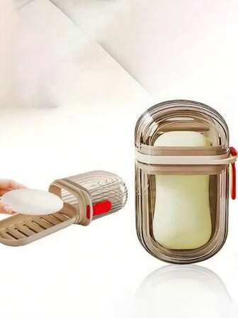 1pc Travel Portable Soap Case, High-End Luxury Sealed With Lid Mini Business Trip Storage Box Back To School