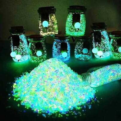 1000/2000/4000 peças/saco, areia luminosa em areia de jardim, decoração de mini conto de fadas, pedra luminosa artificial para aquário, pedra decorativa em vaso, plantas em vasos, plantas suculentas, decoração faça você mesmo