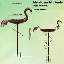 1pc Metal Bird Feeding Bath Bowl, Decorative Ground Stand For Garden, Yard, Lawn, Suitable For Backyard Birdbath, Bird Feeding, Gift For Parents, Friends Room Decor Bedroom Decor Home Decor Wall Decor