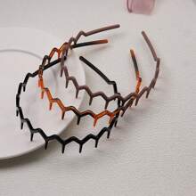 2pcs/Set Women Simple Fashion Wavy Teeth Fixed Non-Slip Hair Hoop, Elegant Suitable For Makeup, Washing, Daily Wear (2/1pc)
